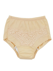 Lace Design high cut briefs for Elderly urinary incontinence female